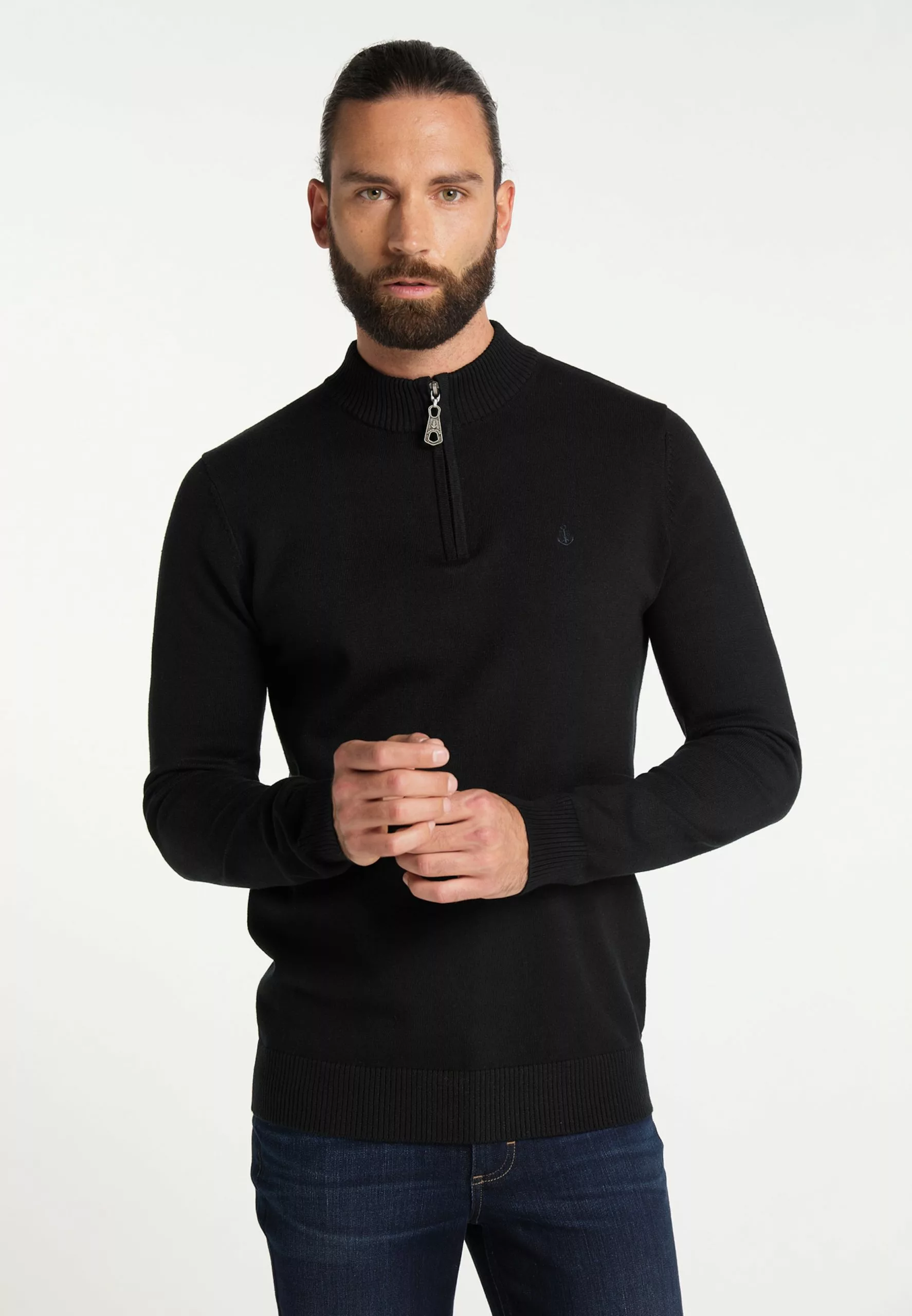 Pulls à Col Roulé Pull-over Homme Noir 2 Pulls à Col Roulé Pull-over Homme Noir – Image 2