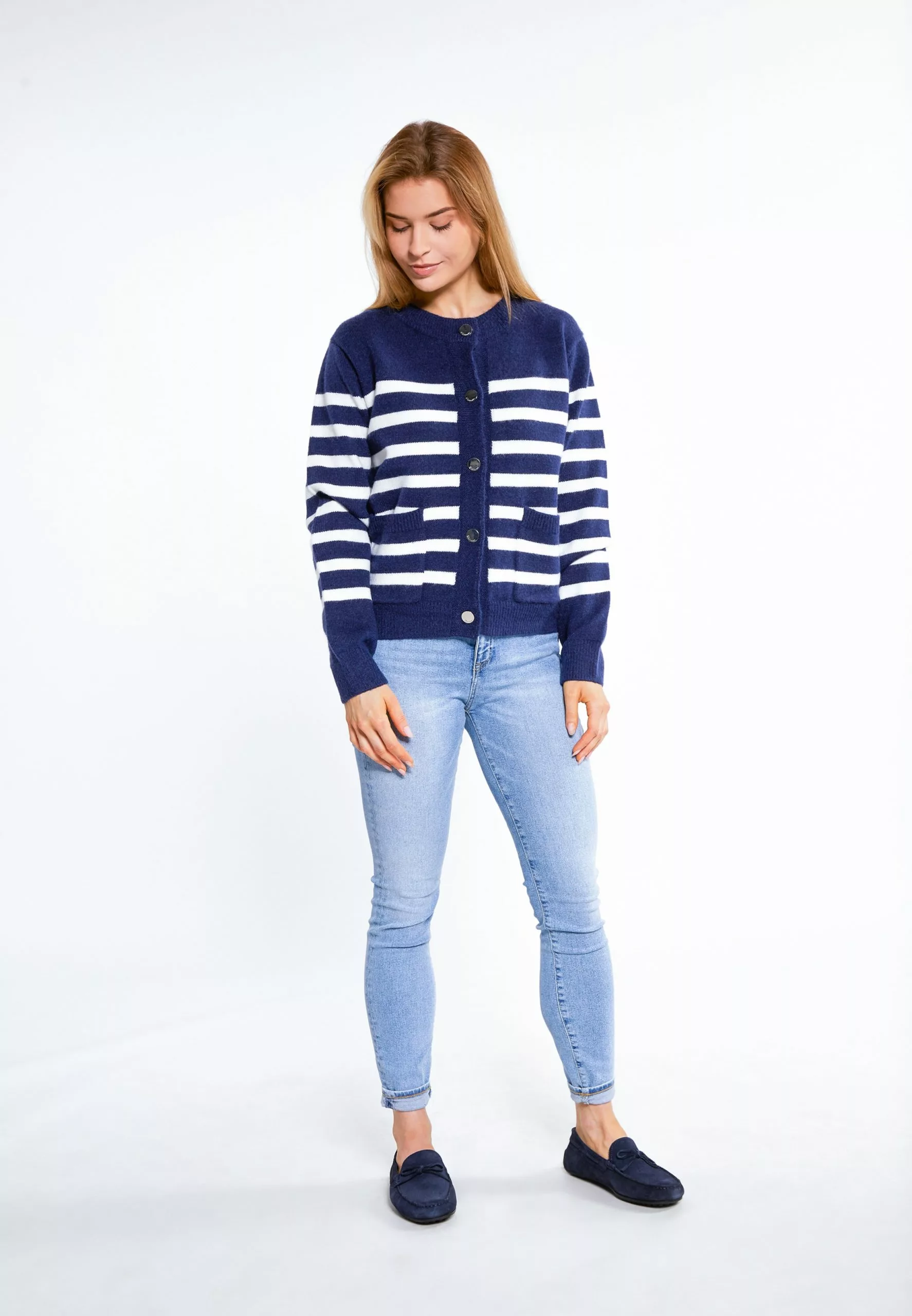 Gilets Cardigan Palpito Femme Marine 4 Gilets Cardigan Palpito Femme Marine – Image 4