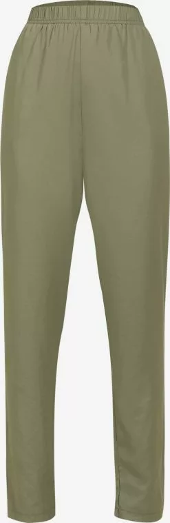 Pantalons En Toile Regular Pantalon Femme Kaki