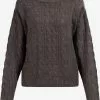 DreiMaster Vintage Pulls Maille Fine Pull-over Zitha Femme Taupe