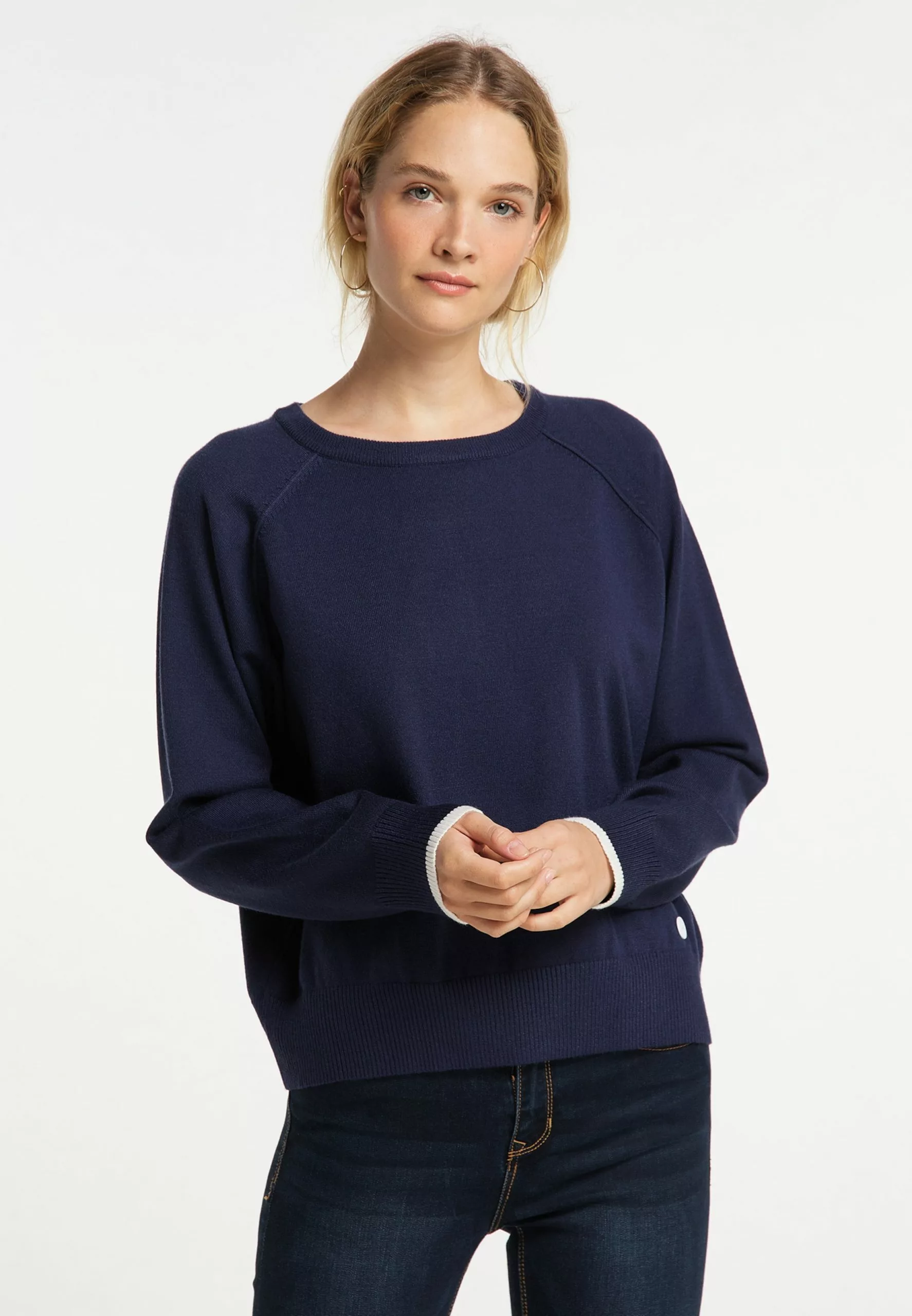 Pulls Basiques Pull-over Femme Marine 2 Pulls Basiques Pull-over Femme Marine – Image 2
