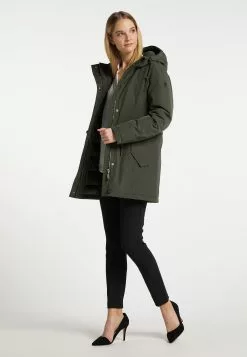 Parkas Parka D’hiver Femme Kaki -Magasin Vintage Dreimaster 6d03c4633fec83d8120bc49aeef2f123
