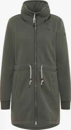 Parkas Parka Mi-saison Femme Olive