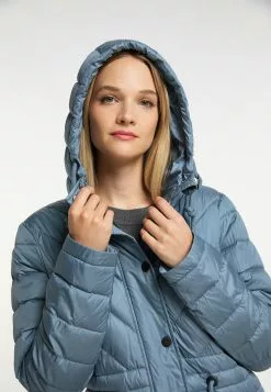 Manteaux Dhiver Manteau D’hiver Femme Bleu Fumé -Magasin Vintage Dreimaster 70d2f83909b74a39153e4c5c6c19ac82