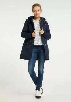 Parkas Parka D’hiver Femme Bleu Foncé -Magasin Vintage Dreimaster 713bc950c45a9460d73d4168353ad2ad