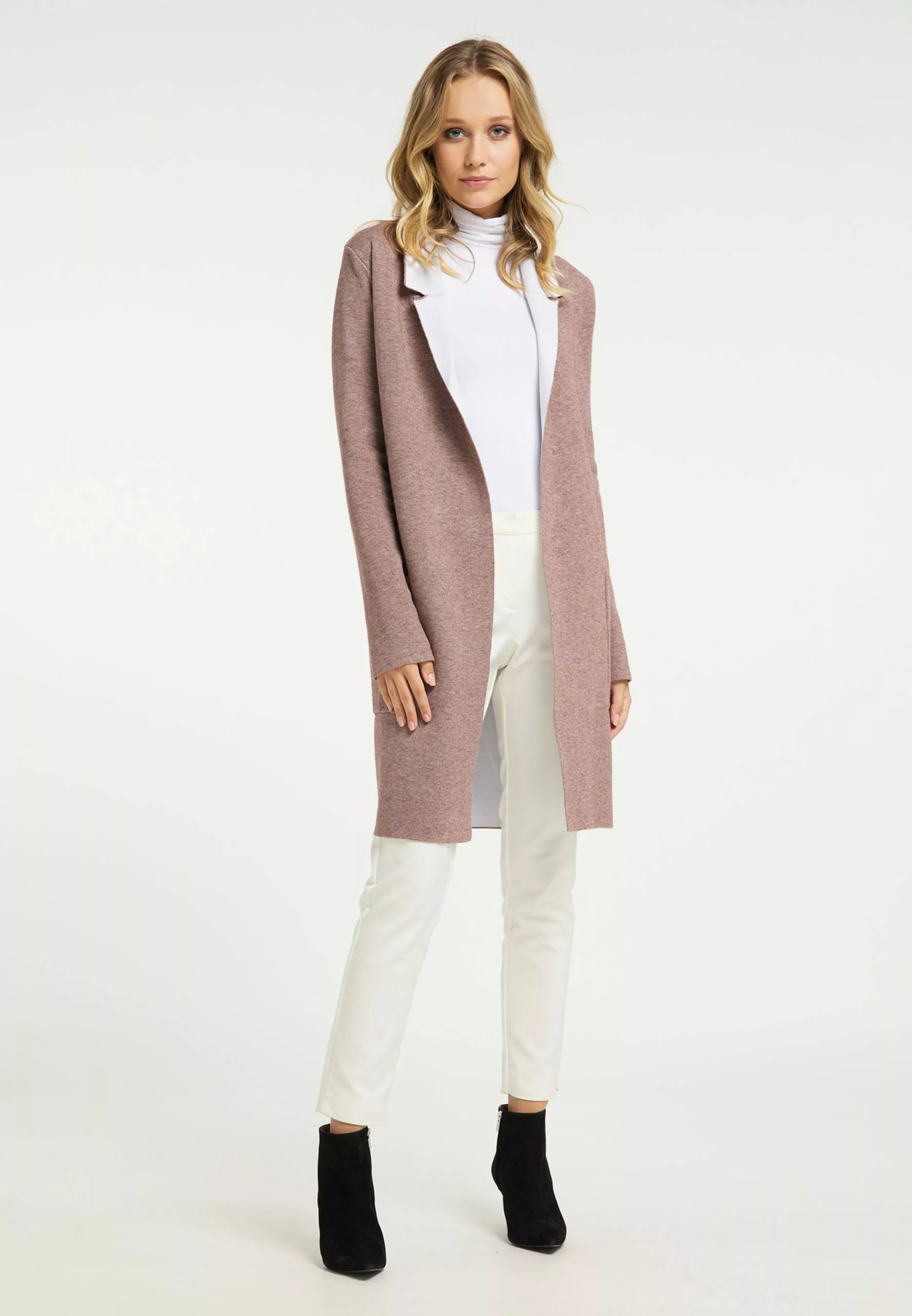 Gilets Cardigan Femme Marron 4 Gilets Cardigan Femme Marron – Image 4