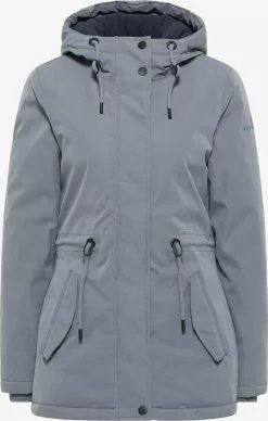 Parkas Parka D’hiver Femme Bleu Fumé