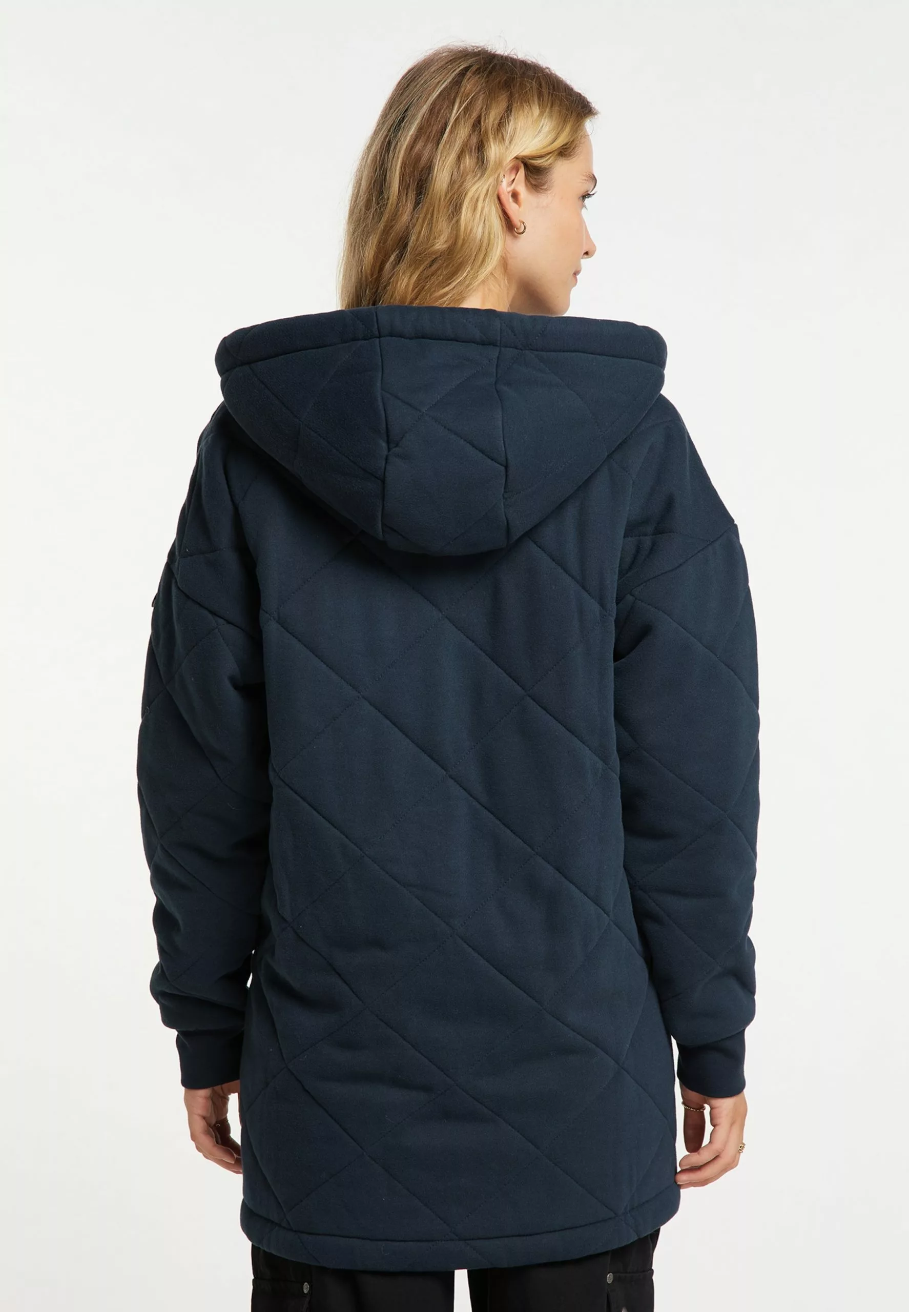 DreiMaster Vintage Sweats Zippés Veste De Survêtement Femme Marine 3 DreiMaster Vintage Sweats Zippés Veste De Survêtement Femme Marine – Image 3