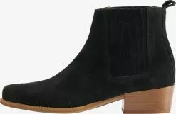 DreiMaster Vintage Bottines Chelsea Boots Femme Noir