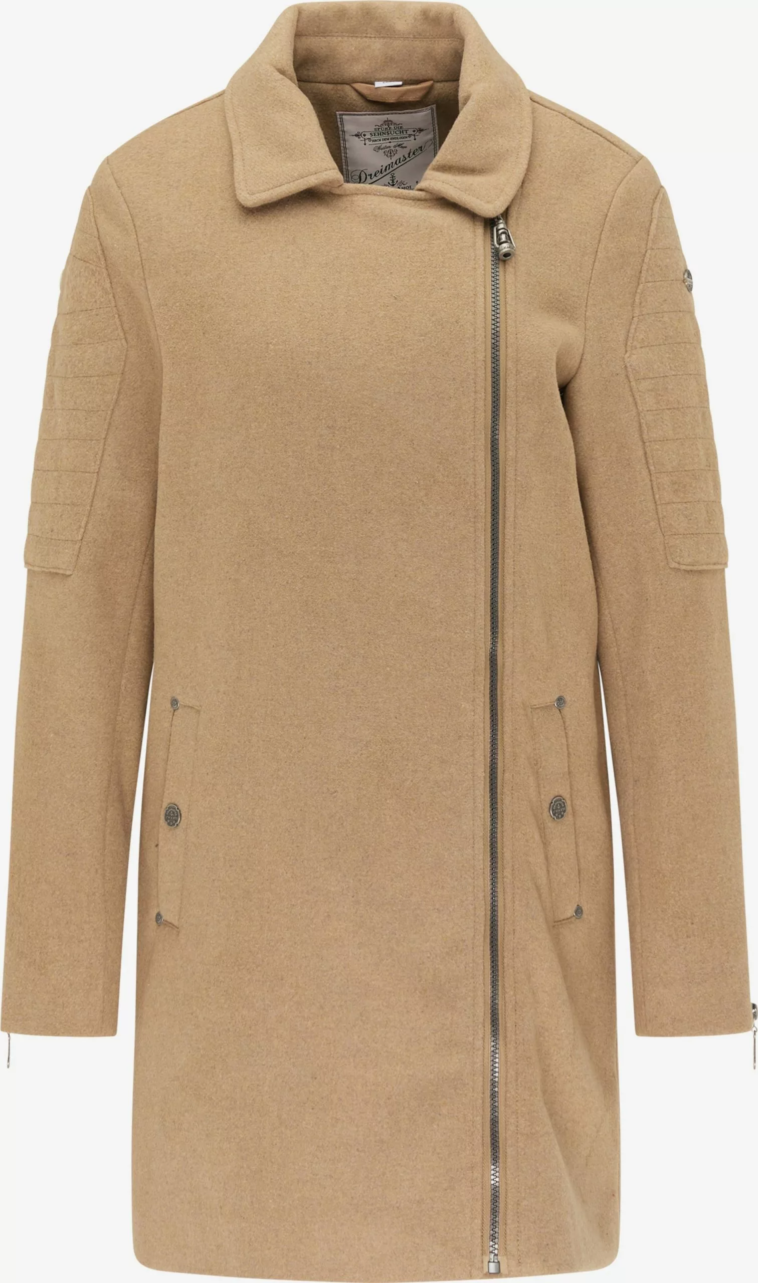 DreiMaster Vintage Manteaux De Mi-saison Manteau Mi-saison Femme Sable 1 DreiMaster Vintage Manteaux De Mi-saison Manteau Mi-saison Femme Sable