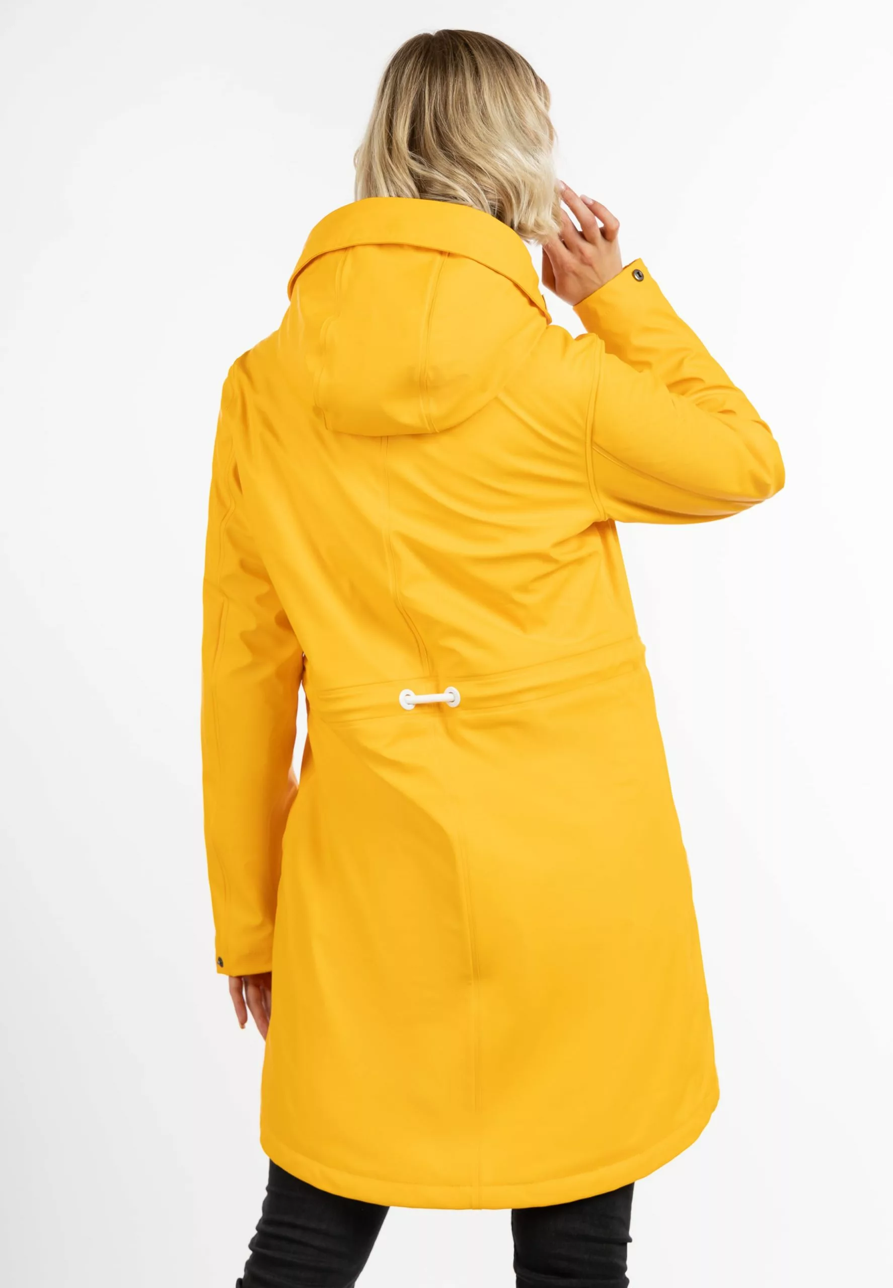 Manteaux De Pluie Manteau Fonctionnel Femme Jaune 3 Manteaux De Pluie Manteau Fonctionnel Femme Jaune – Image 3