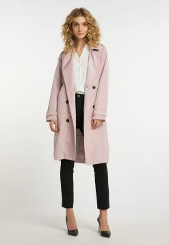 Trenchs Manteau Mi-saison Femme Rose Clair -Magasin Vintage Dreimaster 731ea176a5984a941ec35a4a2085e63b