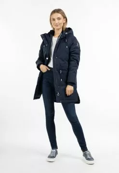 Parkas Parka D’hiver Femme Bleu Outremer -Magasin Vintage Dreimaster 732d9803e245877083bf76503fa74ef0