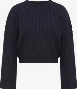 Pulls Maille Fine Pull-over Femme Bleu Nuit