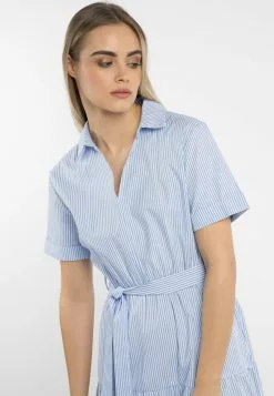 Robes Midi Robe Femme Bleu Clair -Magasin Vintage Dreimaster 749d721efa4de4fbf874e1e01fe9796f