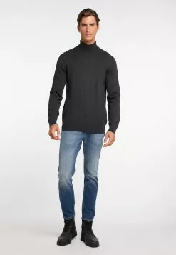Pulls à Col Roulé Pull-over Homme Gris Foncé -Magasin Vintage Dreimaster 75f64c2953e83d91f48385c6787290ea