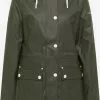 Manteaux De Pluie Manteau Fonctionnel Femme Kaki