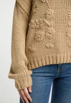 DreiMaster Vintage Pulls Basiques Pull-over Imane Femme Sable -Magasin Vintage Dreimaster 776d83b55d69a82907ef8f450d080cf3