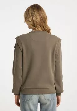 DreiMaster Vintage Sweats Sweat-shirt Femme Olive -Magasin Vintage Dreimaster 7abfa1033afd2d26893941140459e85e