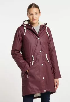 Manteaux De Pluie Manteau Mi-saison Femme Bordeaux -Magasin Vintage Dreimaster 7b379540f002caefe6b8e9d25cbf038c