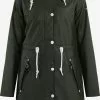 Manteaux De Pluie Manteau Fonctionnel Femme Vert Foncé