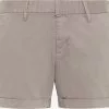 DreiMaster Vintage Shorts Coupe Slim Pantalon Femme Cappuccino