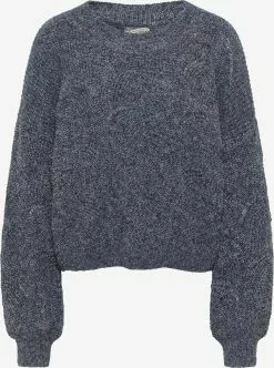 DreiMaster Vintage Pulls Maille Fine Pull-over Femme Bleu Foncé