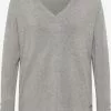 Pulls Maille Fine Pull-over Femme Gris Chiné