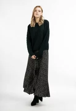 DreiMaster Vintage Pulls Maille Fine Pull-over Zitha Femme Vert Foncé -Magasin Vintage Dreimaster 85246b23eb78509a559b52f55a472d51