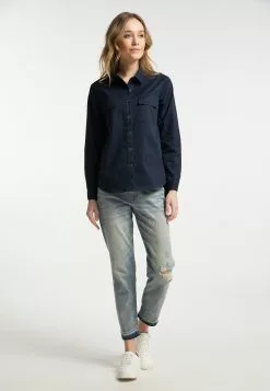 DreiMaster Vintage Chemisiers Chemisier Femme Bleu / Bleu Foncé 7 DreiMaster Vintage Chemisiers Chemisier Femme Bleu / Bleu Foncé -Magasin Vintage Dreimaster 8566f99a3b740e8d60a3c5ca0fca24f3