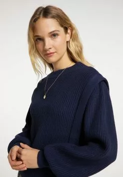 DreiMaster Vintage Pulls Basiques Pull-over Femme Marine -Magasin Vintage Dreimaster 85c95286002c3640a84774dcb07c1bfd