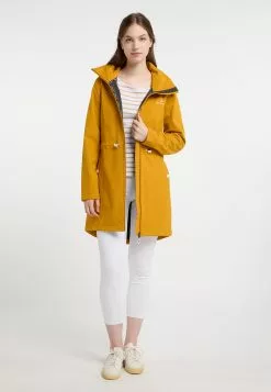Manteaux De Pluie Manteau Fonctionnel Femme Jaune Dor -Magasin Vintage Dreimaster 86440099dfd1b1f6102692a5fefedb2d