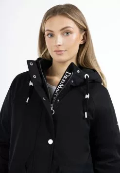 Parkas Parka D’hiver Femme Noir -Magasin Vintage Dreimaster 87e4a1bc6452d6b11300919777880342