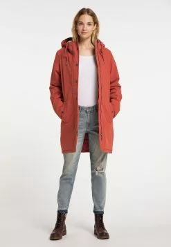 DreiMaster Vintage Manteaux De Pluie Manteau Fonctionnel Femme Rouge Orangé -Magasin Vintage Dreimaster 89160b5bd5ab7e89ee4b7e285460fb33