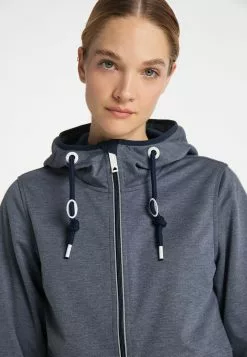 Vestes Dextérieur Veste Fonctionnelle Femme Bleu Marine / Bleu Clair / Bleu Chiné -Magasin Vintage Dreimaster 89443cc856e6e2473894cdf219ac0ccb