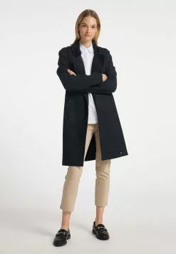 Trenchs Manteau Mi-saison Femme Bleu Outremer -Magasin Vintage Dreimaster 8a66946f39c045650e99537accb19126