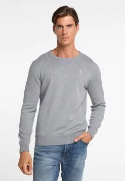 Pulls à Col Rond Pull-over Homme Gris Chiné -Magasin Vintage Dreimaster 8a6a6faf50c4dcd7244d3608f5433de6