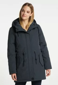 Parkas Parka D’hiver Femme Bleu Outremer -Magasin Vintage Dreimaster 8c06ee034b224ac7761399502bd886ae