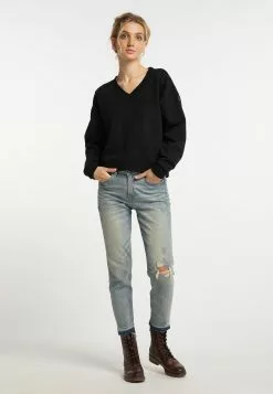 DreiMaster Vintage Sweats Sweat-shirt Femme Noir -Magasin Vintage Dreimaster 8c3e8b865c7f00578fb346a6cf6979ae