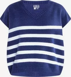 Pulls Maille Fine Pull-over Femme Bleu Marine