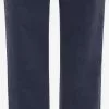 DreiMaster Vintage Pantalons En Toile Coupe Slim Pantalon Femme Bleu Foncé