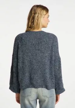 DreiMaster Vintage Pulls Maille Fine Pull-over Femme Bleu Foncé -Magasin Vintage Dreimaster 8d72790030b2ffbb51f7d6172037628f