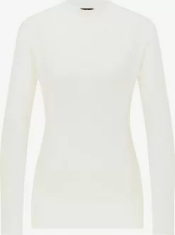 Pulls Basiques Pull-over Femme Blanc Cassé