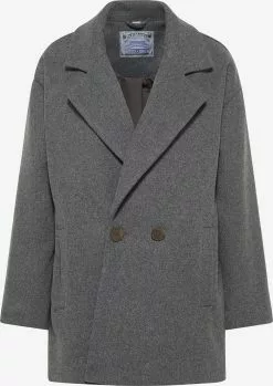 DreiMaster Vintage Manteaux Courts Manteau Mi-saison Femme Gris Chiné