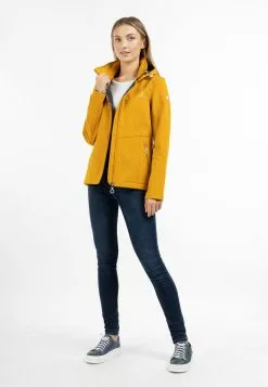 Vestes De Mi-saison Veste Mi-saison Femme Jaune Foncé -Magasin Vintage Dreimaster 8efd5dde7351991b6d624421a88d06eb