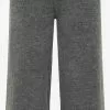 DreiMaster Vintage Pantalons En Toile Wide Leg Pantalon Femme Gris Foncé