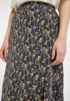 DreiMaster Vintage Jupes Longues Jupe Femme Graphite -Magasin Vintage Dreimaster 94946fafdd1c03a56ffbce8727d75211