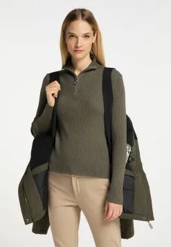 Vestes Dextérieur Veste Fonctionnelle Femme Kaki -Magasin Vintage Dreimaster 94dd14171875d10f7acc386c0829243b