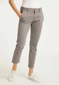 DreiMaster Vintage Pantalons En Toile Coupe Slim Pantalon Femme Pierre -Magasin Vintage Dreimaster 95fc575b620970ad0b00e708923dae23