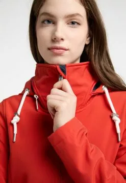 Manteaux De Pluie Manteau Fonctionnel Femme Rouge -Magasin Vintage Dreimaster 972f70ac30e71d2391e58950fb172a75